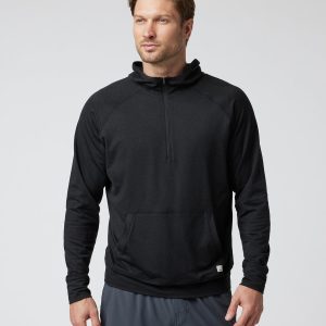 Ponto Performance Half Zip Hoodie Men's Black Half Zip