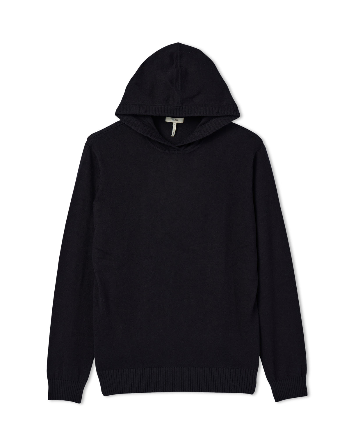 Fluent Sweater Hoodie Black Cotton Cashmere Hoodie - Image 6