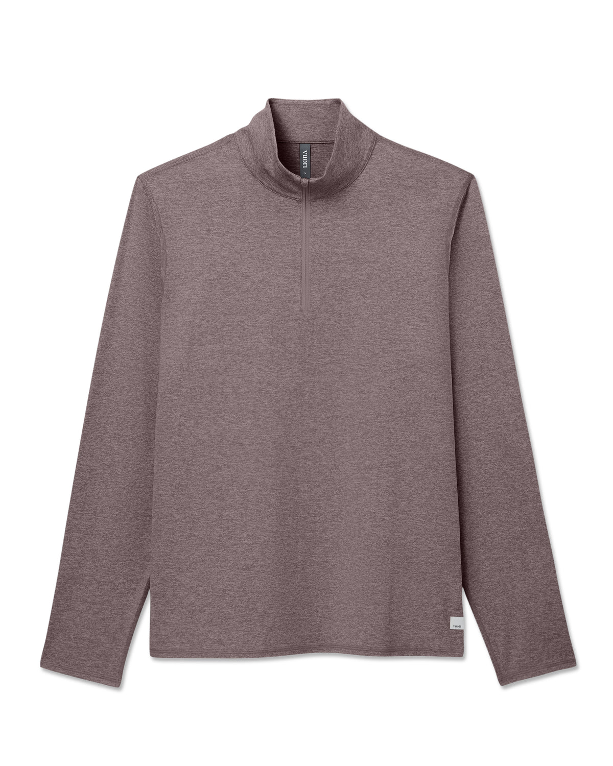 Ponto 1/2 Zip Mock Neck Men's Huckleberry Heather Top - Image 6