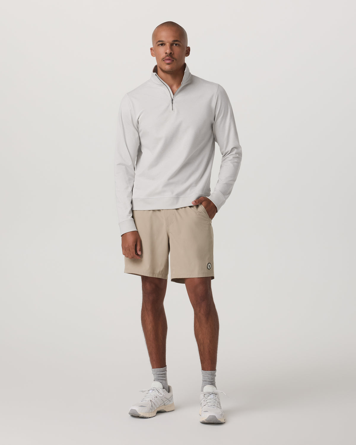 Coronado 1/2 Zip Men's Salt Heather Pullover - Image 4
