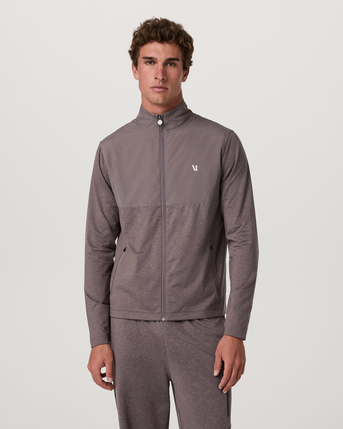 Men's Sunday Element Track Jacket Huckleberry Heather - Image 2