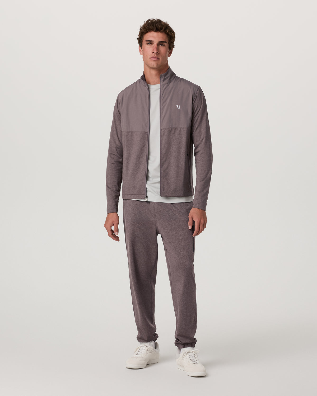 Men's Sunday Element Track Jacket Huckleberry Heather - Image 4