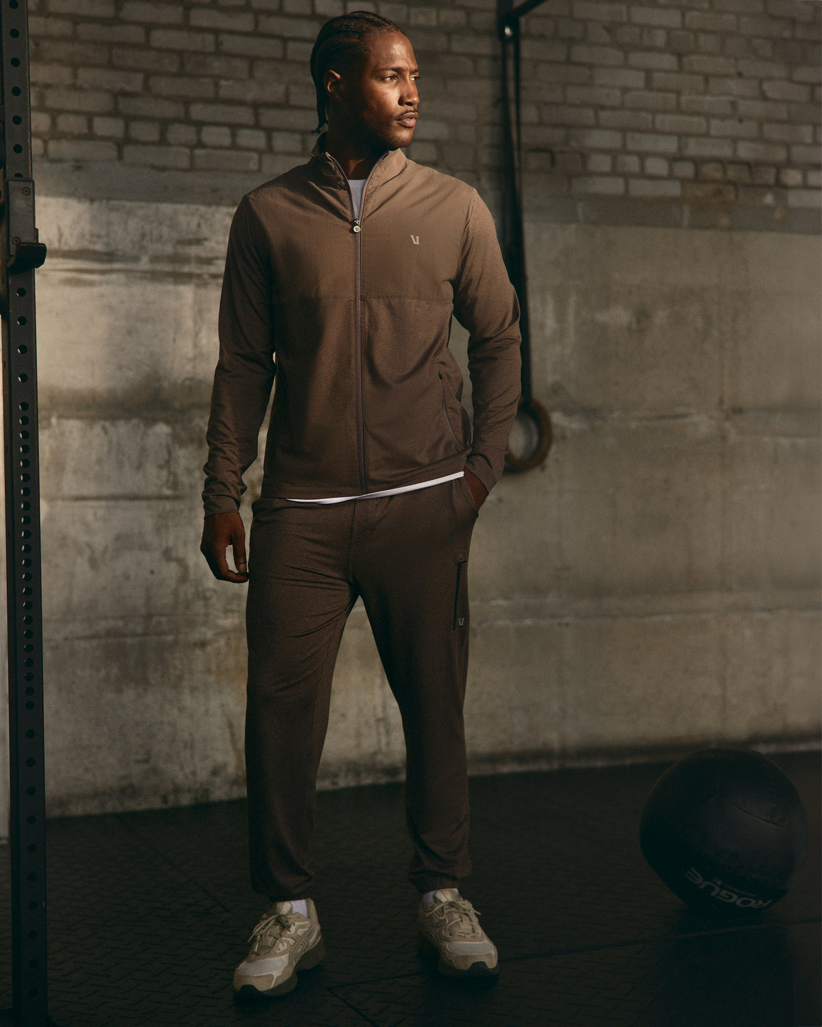 Men's Sunday Element Track Jacket Huckleberry Heather - Image 5