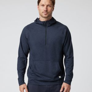 Ponto Performance Half Zip Hoodie Midnight Heather