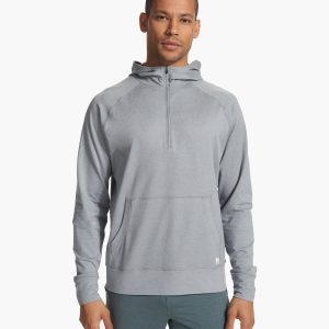 Ponto Performance Half Zip Hoodie Steel Heather