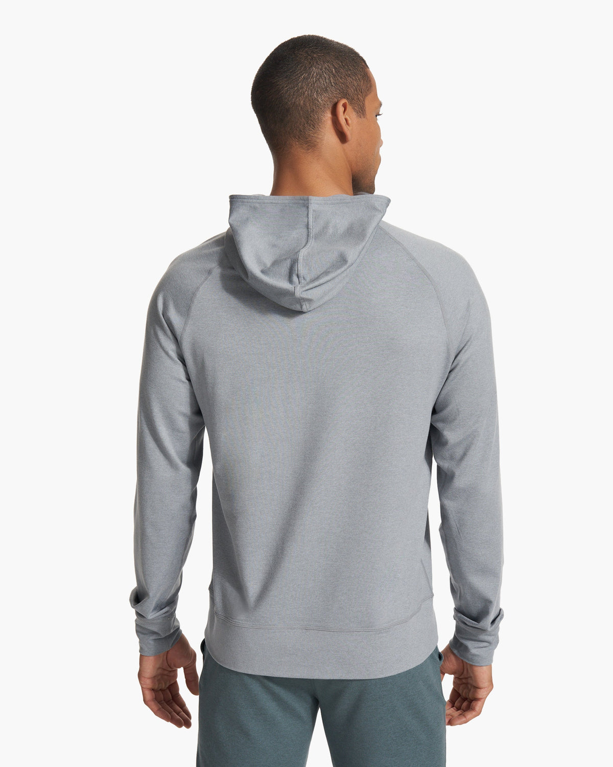 Ponto Performance Half Zip Hoodie Steel Heather - Image 2