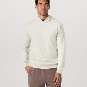 Fluent Sweater Hoodie Men's Winter Grey Cashmere Hoodie