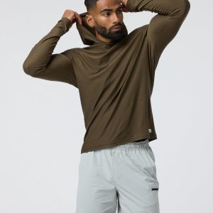 Strato Tech Hoodie Men's Moss Green Workout Hoodie