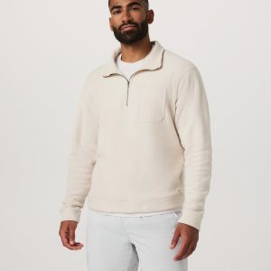 Beach Fleece 1/2 Zip - Relaxed Bone Heather Pullover