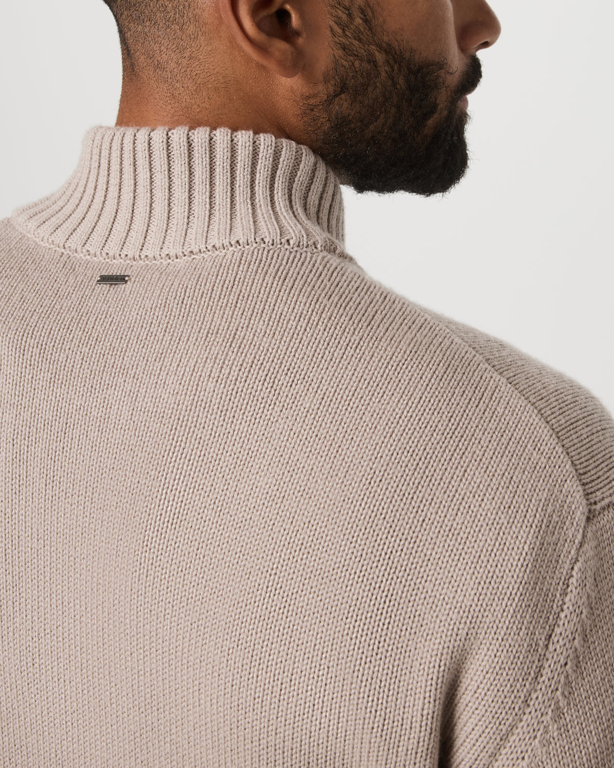 Denver Full Zip Sweater Men's Willow Grey Zip Sweater - Image 5