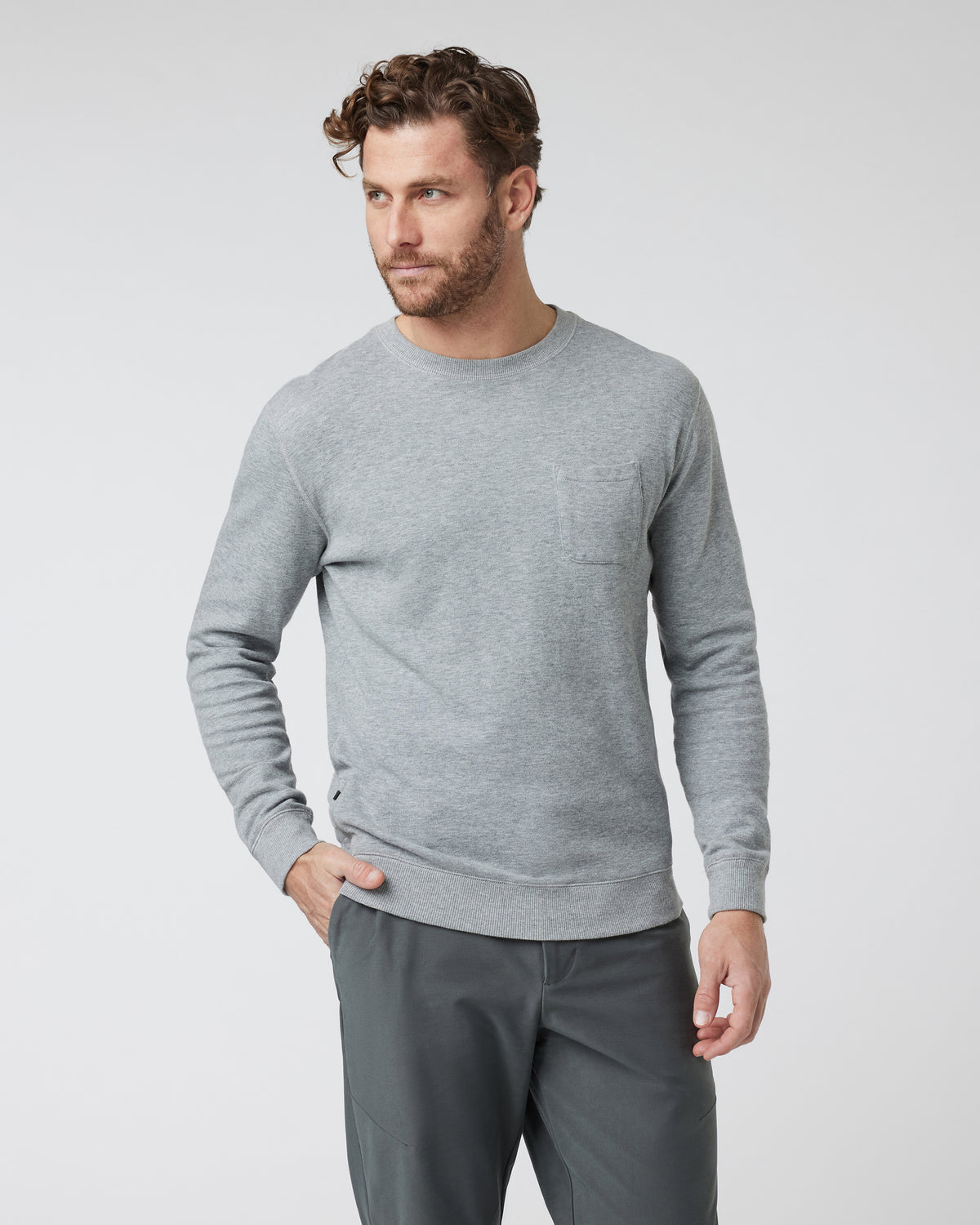 Jeffreys Pullover Heather Grey Pullover Clothing