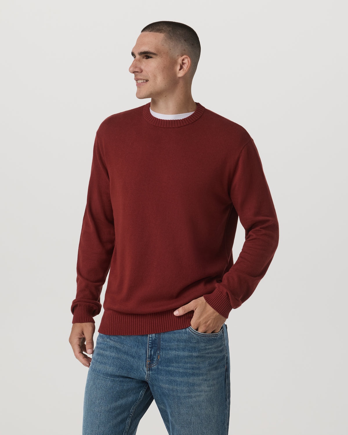 Fluent Sweater Men's Spiced Apple Cashmere Sweater