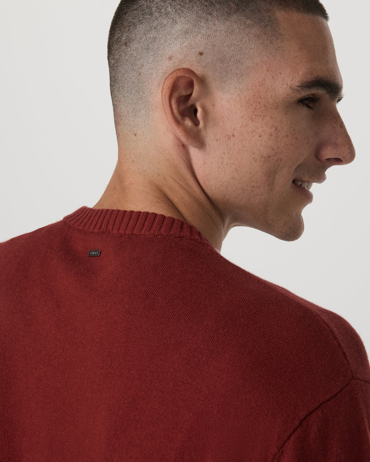 Fluent Sweater Men's Spiced Apple Cashmere Sweater - Image 5