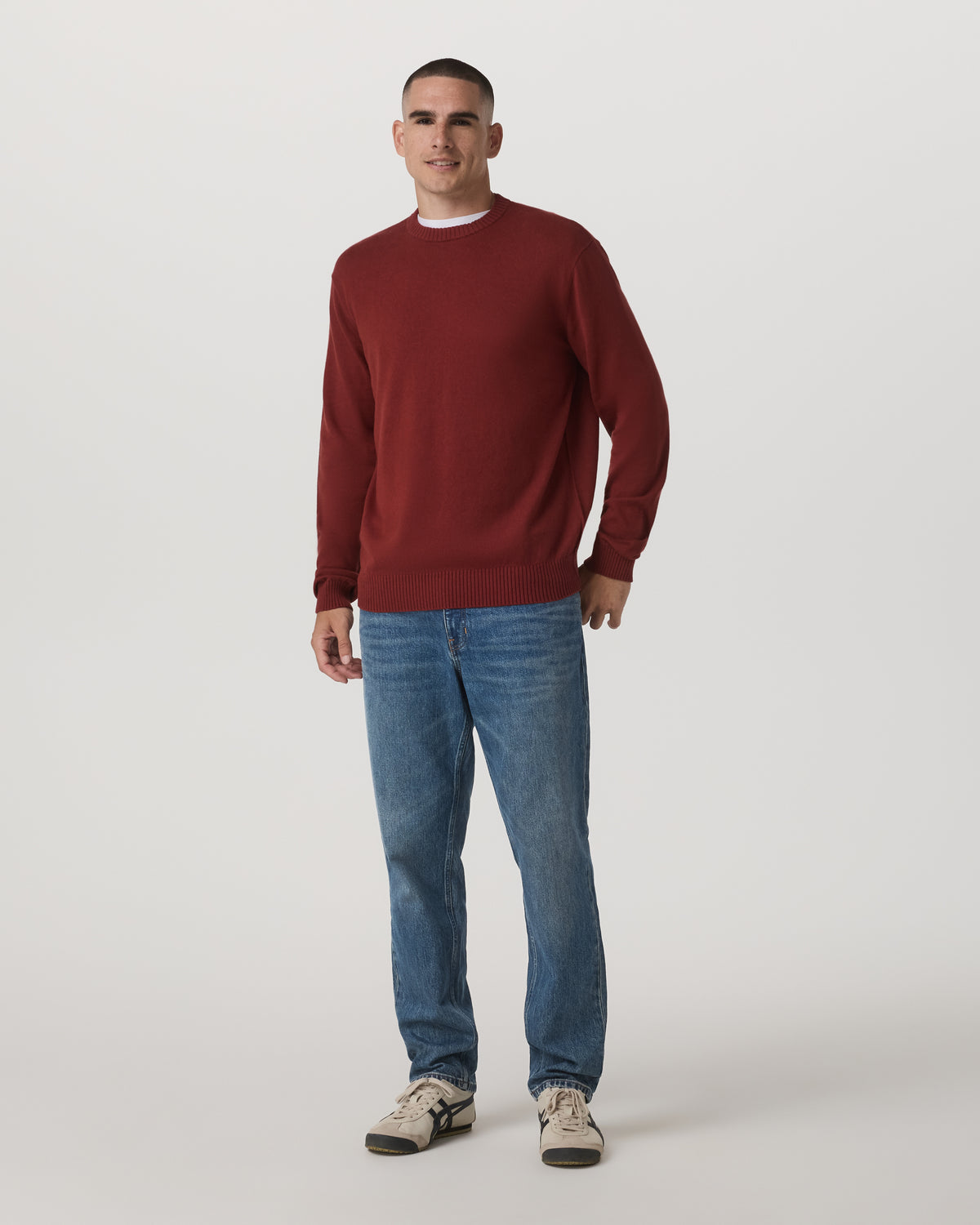 Fluent Sweater Men's Spiced Apple Cashmere Sweater - Image 6