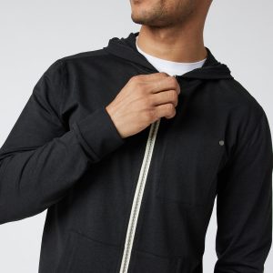 Coronado Hoodie Men's Black Zip Up Hoodie