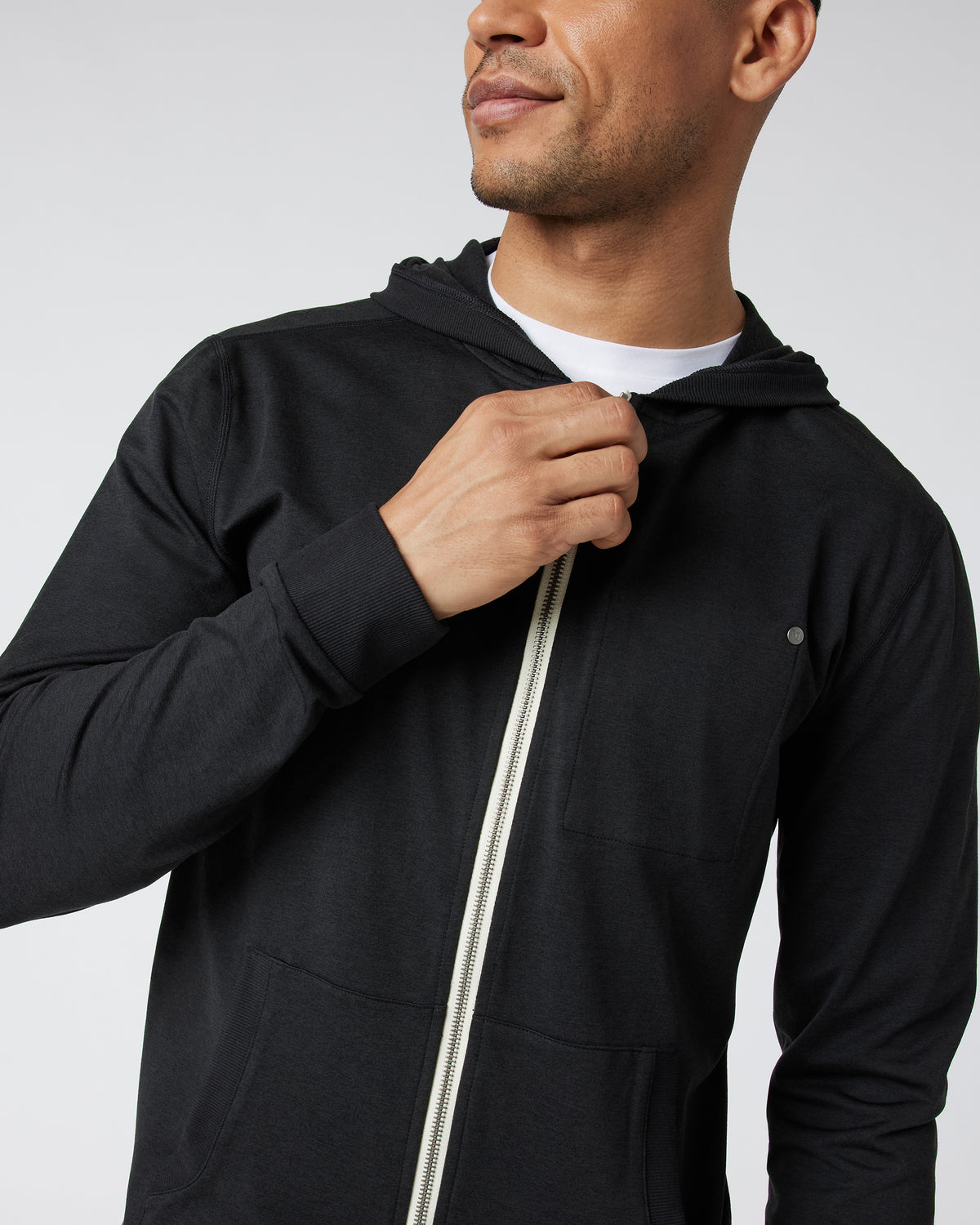 Coronado Hoodie Men's Black Zip Up Hoodie