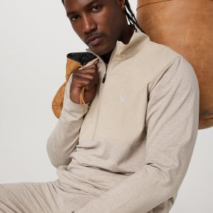 Sunday Element 1/2 Zip Men's Toast Heather Pullover