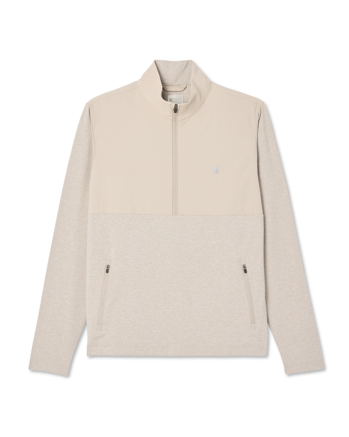 Sunday Element 1/2 Zip Men's Toast Heather Pullover - Image 6