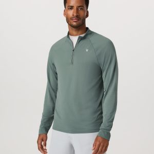 Clearview Seamless Quarter Zip Men's Marsh Long Sleeve