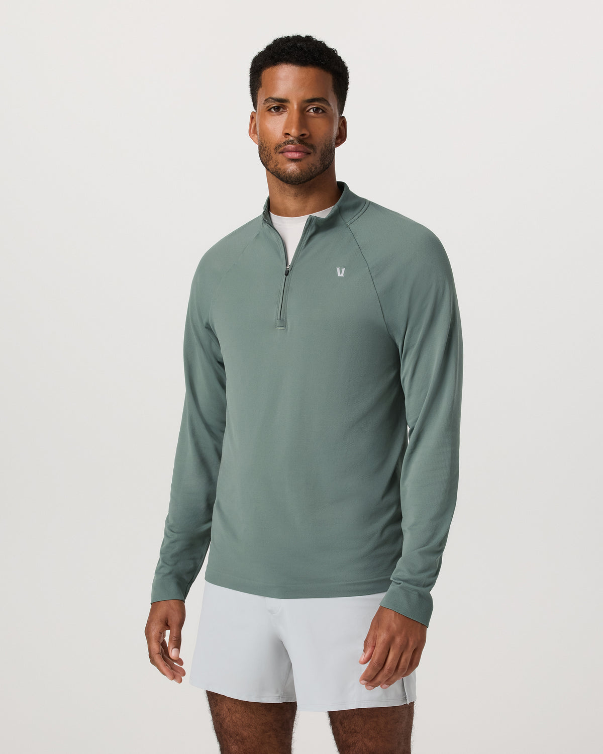 Clearview Seamless Quarter Zip Men's Marsh Long Sleeve