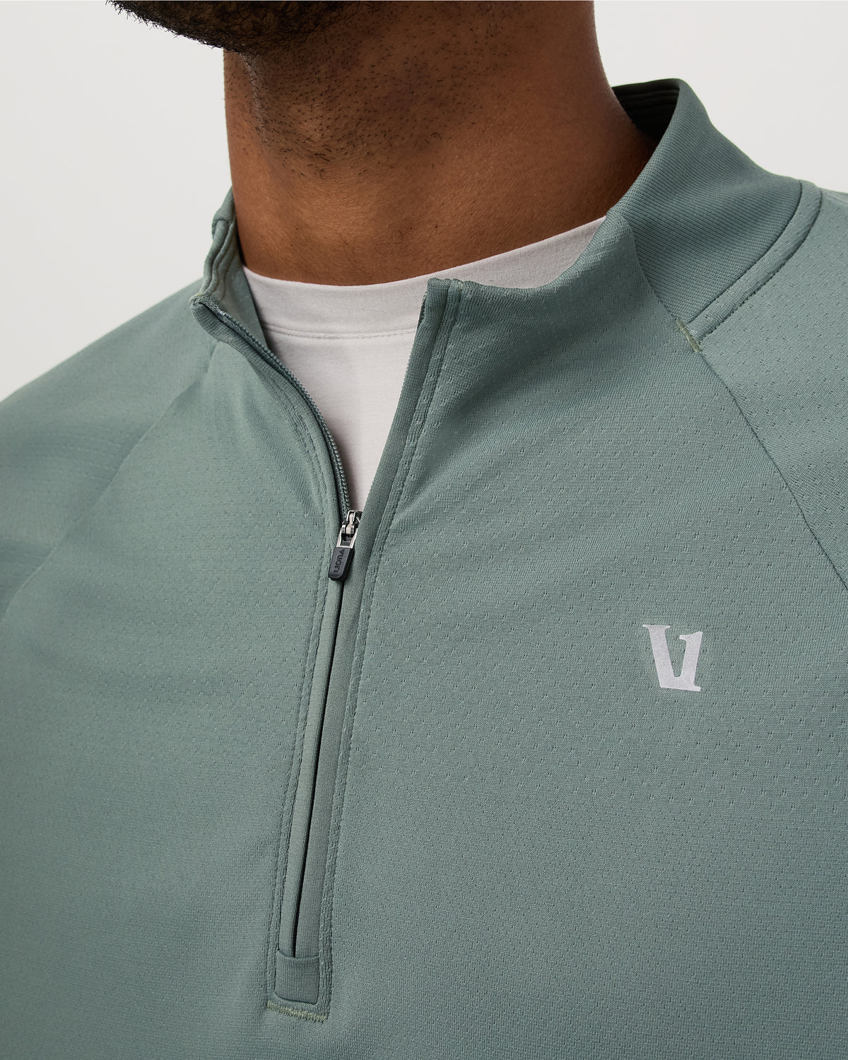 Clearview Seamless Quarter Zip Men's Marsh Long Sleeve - Image 2