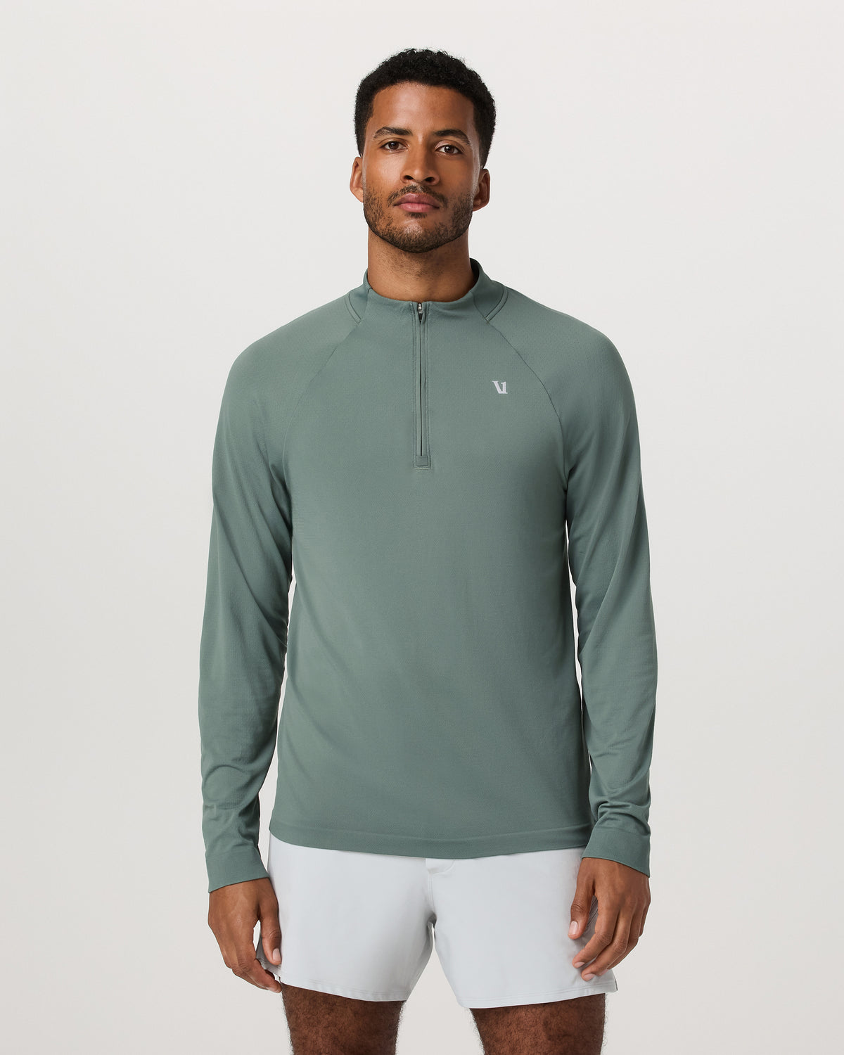 Clearview Seamless Quarter Zip Men's Marsh Long Sleeve - Image 5