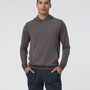 Double Mesh Hoodie Warm Grey