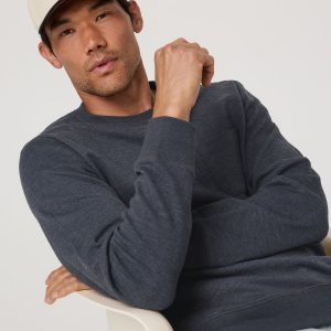 Jeffreys Crew 2.0 Men's Navy Heather Pullover Crewneck