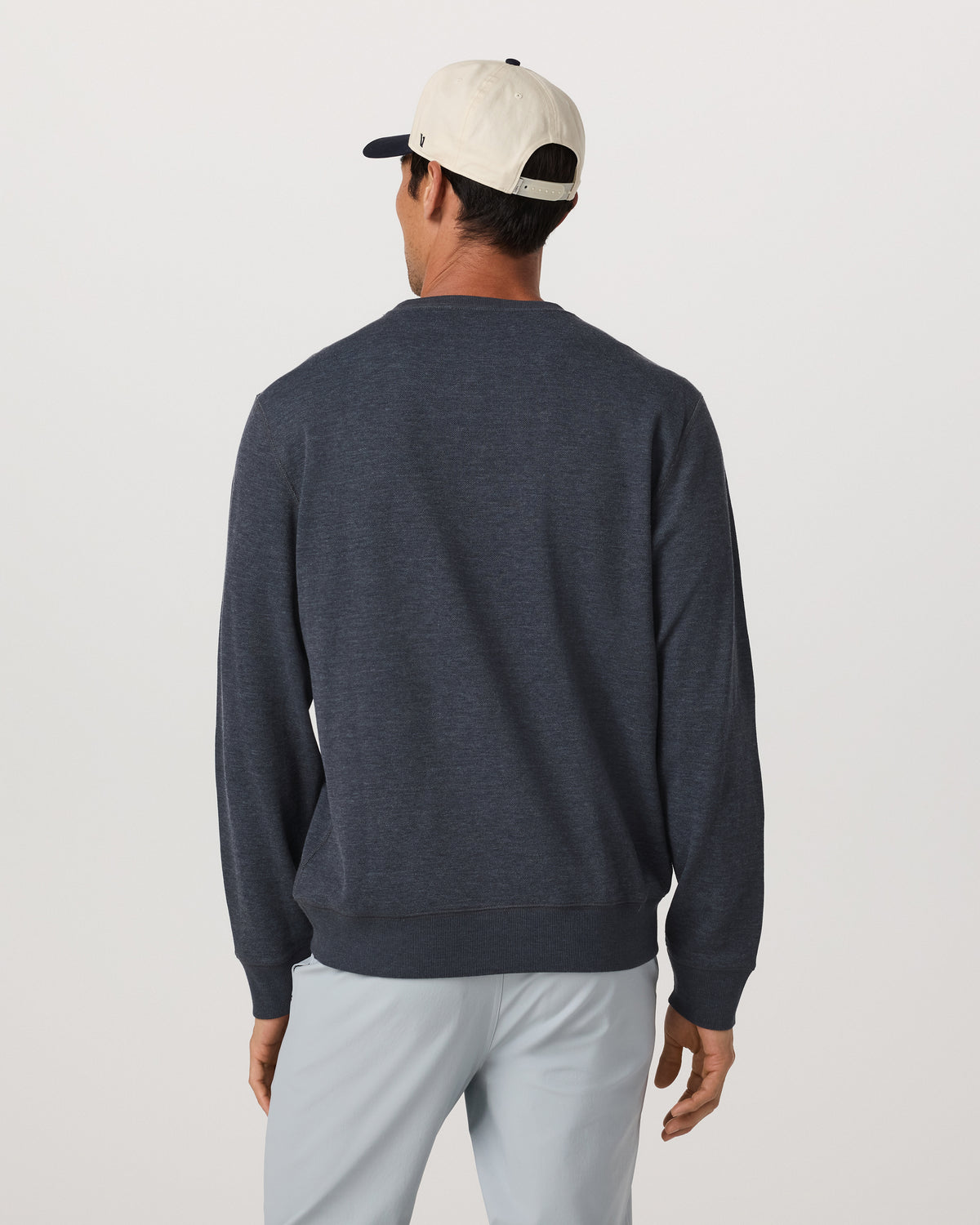 Jeffreys Crew 2.0 Men's Navy Heather Pullover Crewneck - Image 4