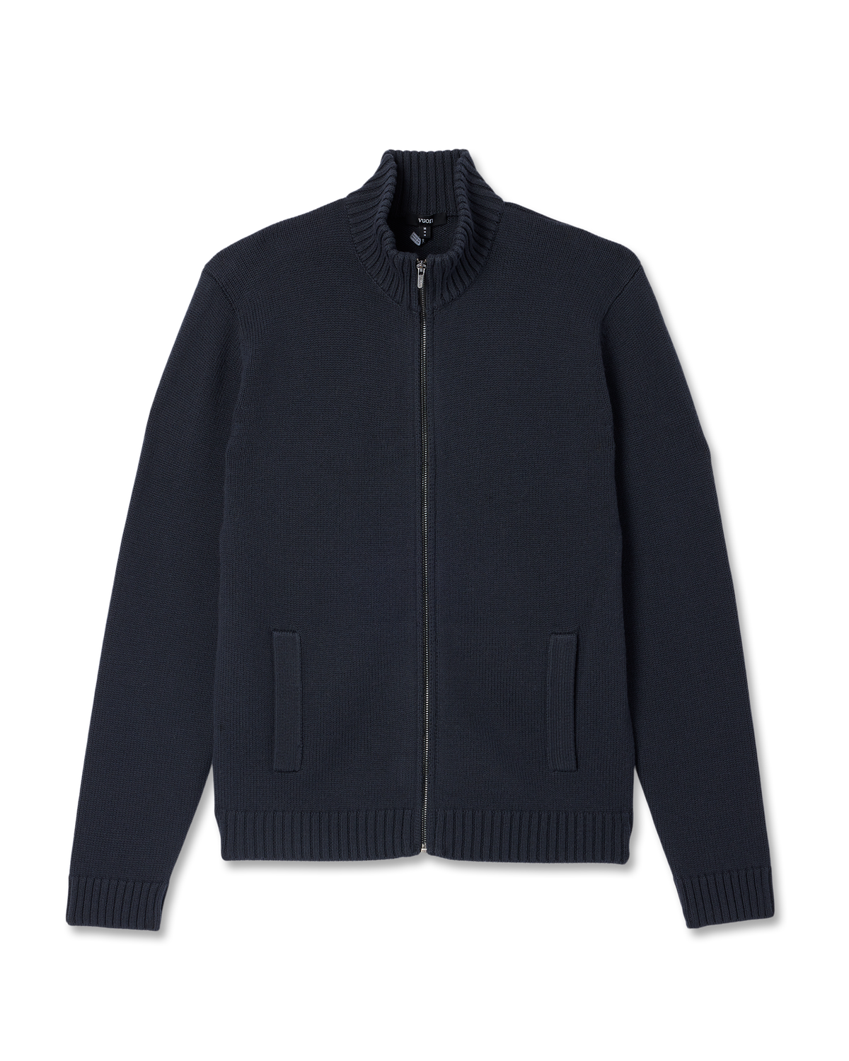 Denver Full Zip Sweater Men's Navy Zip Sweater - Image 6