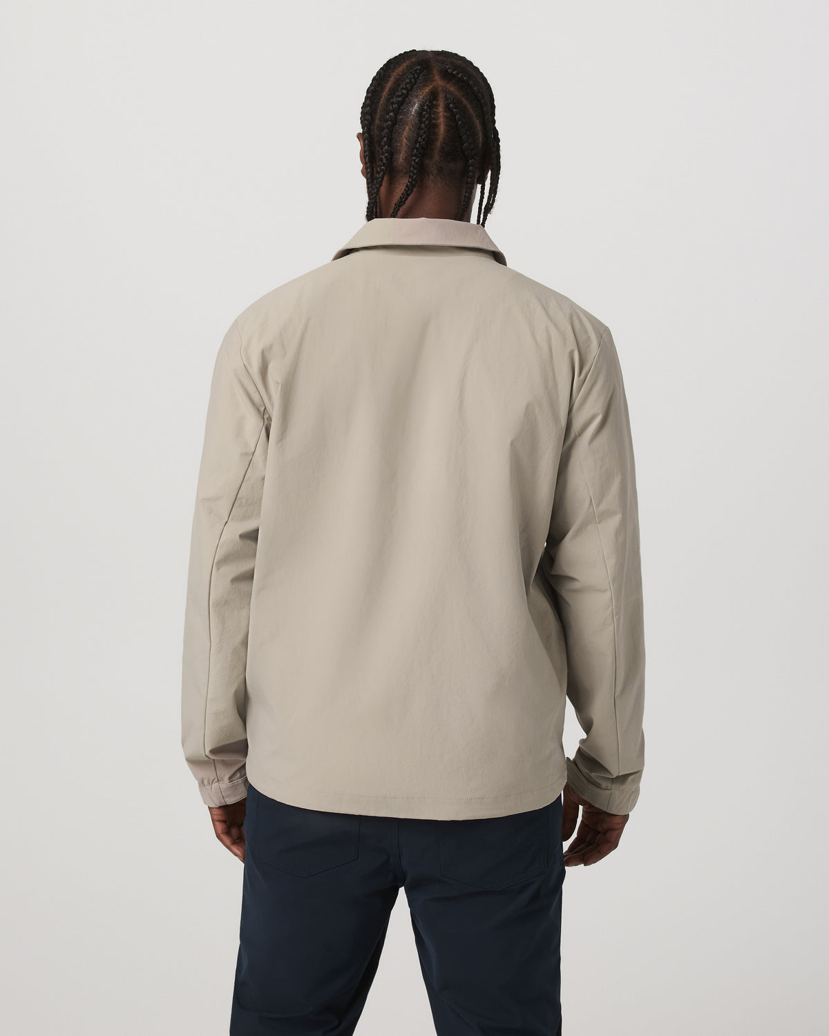 V1 Coach Jacket Men's Truffle Vintage Style Jacket - Image 3