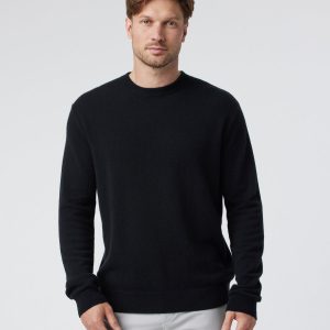 Berik Cashmere Sweater Men's Black Crewneck Sweater