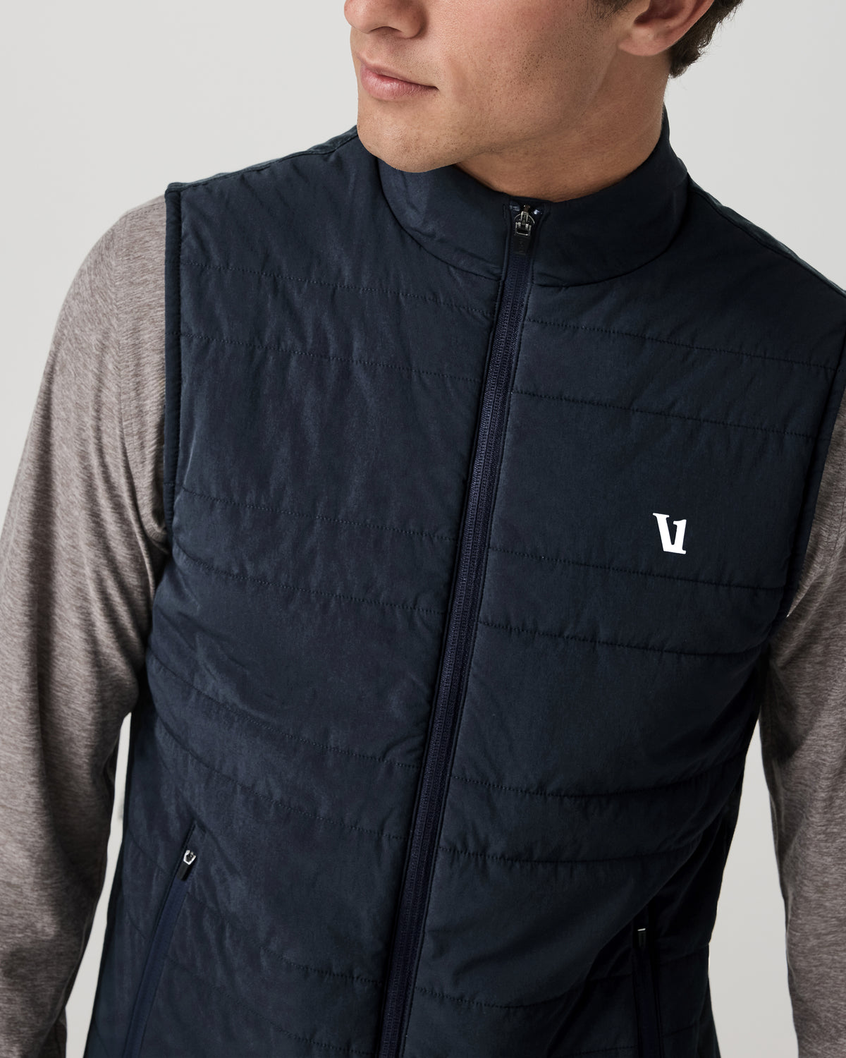 Sunday Insulated Hybrid Vest Ink Heather Training Vest - Image 4