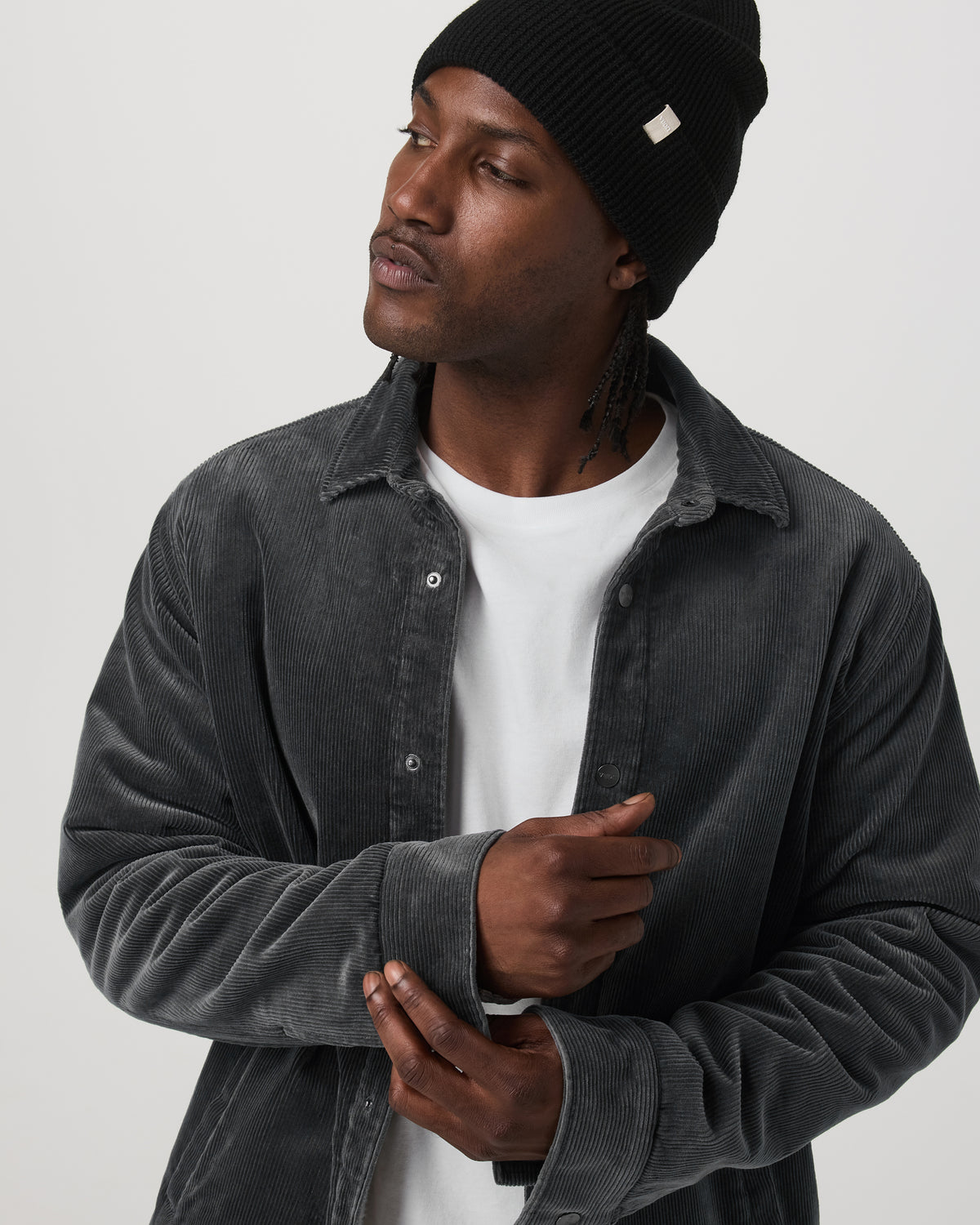 Vuori Cord Jacket Men's Dark Pewter Corduroy Jacket - Image 2