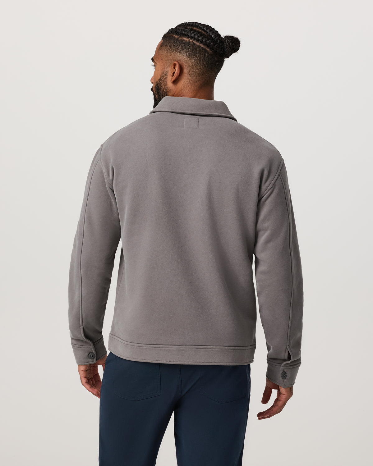 Seaside Shirt Jacket Men's Cavern Grey Lifestyle Jacket - Image 3