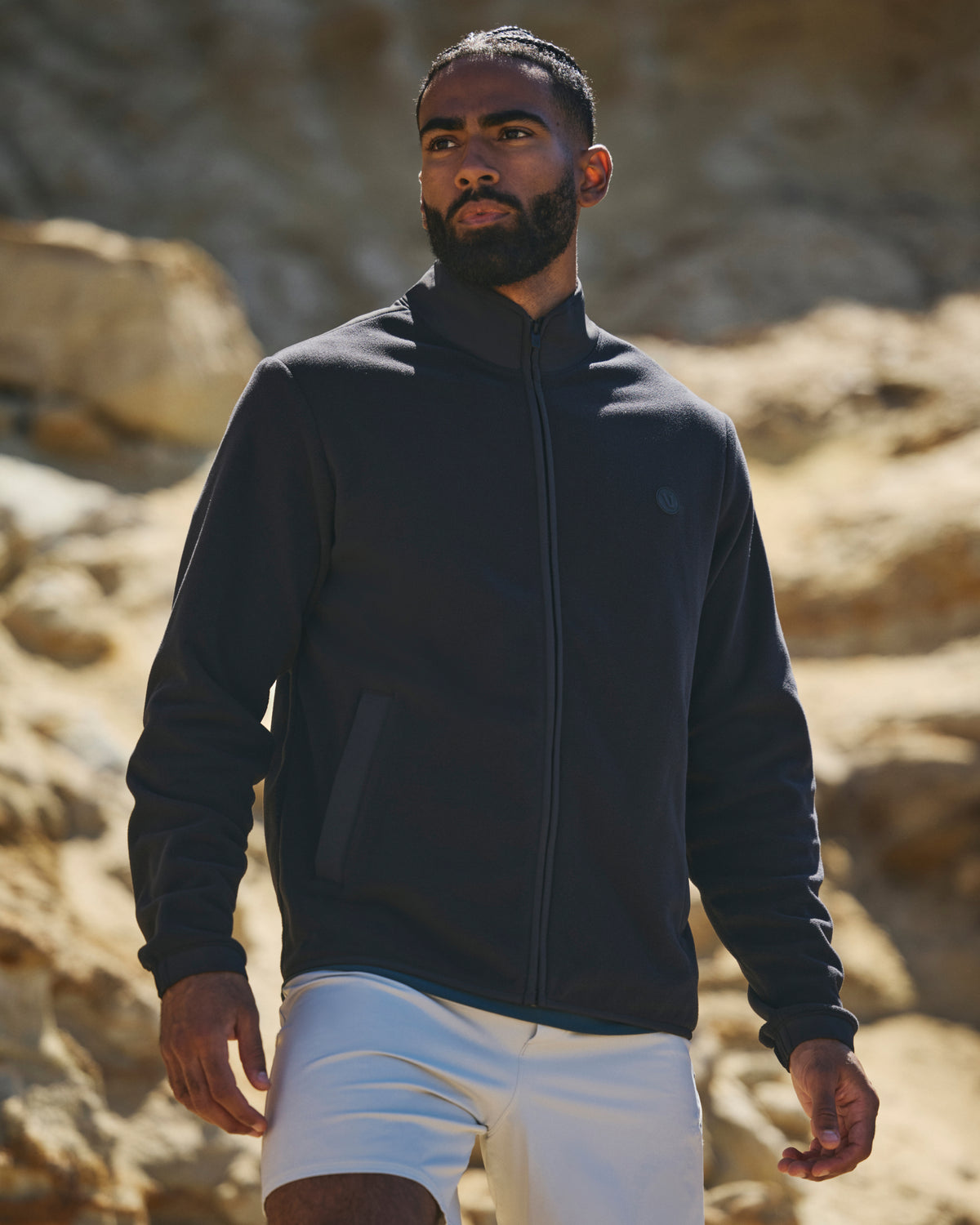 Aspen Full Zip Jacket Black Fleece Jacket