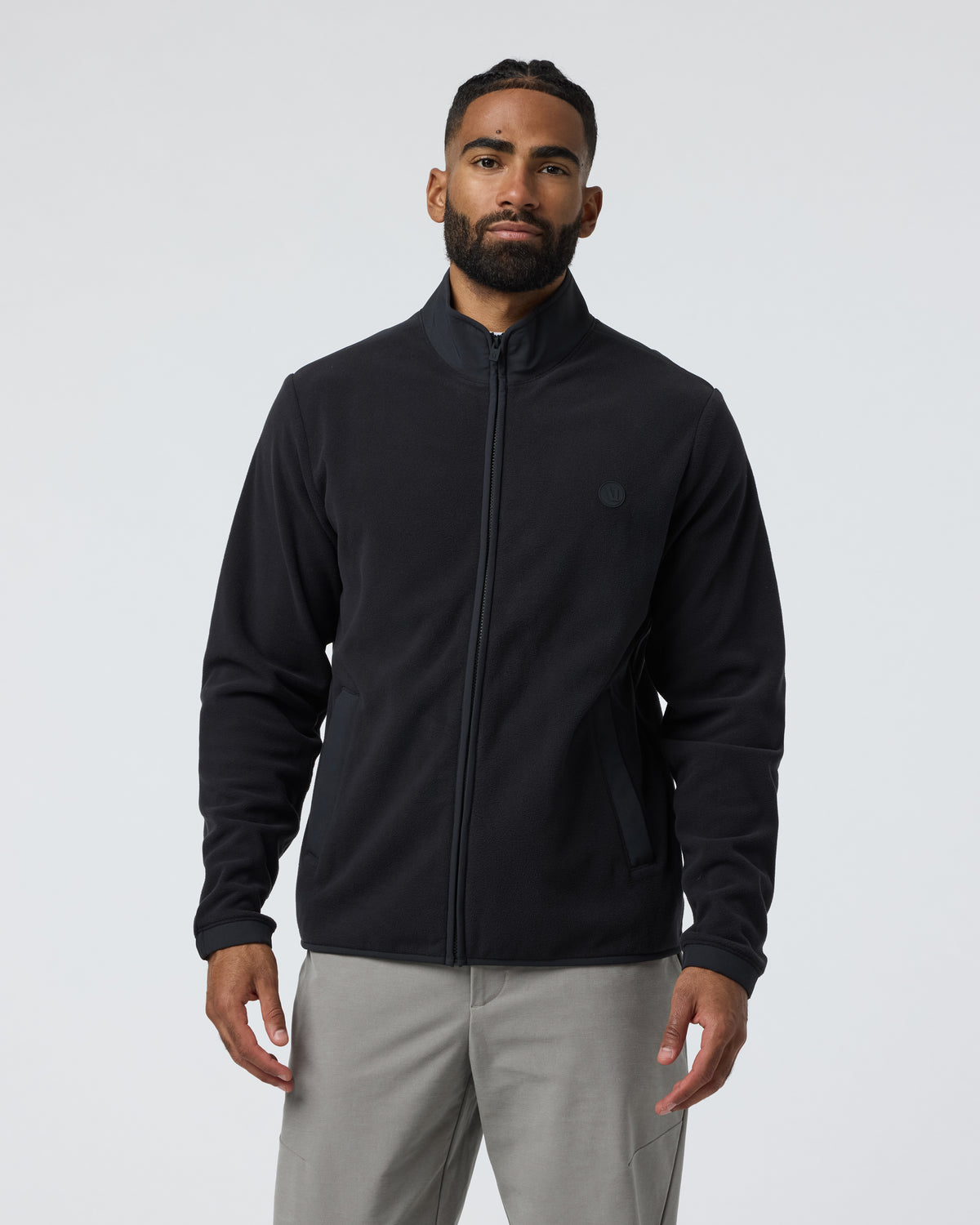 Aspen Full Zip Jacket Black Fleece Jacket - Image 3