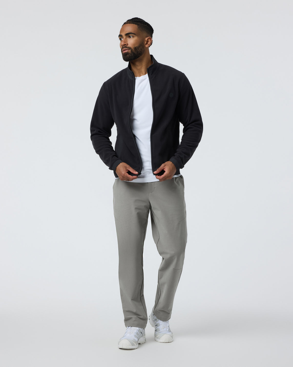 Aspen Full Zip Jacket Black Fleece Jacket - Image 5
