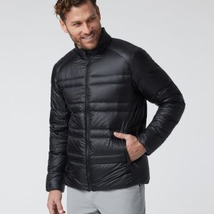 Coordinate Down Jacket Men's Black Insulated Jacket
