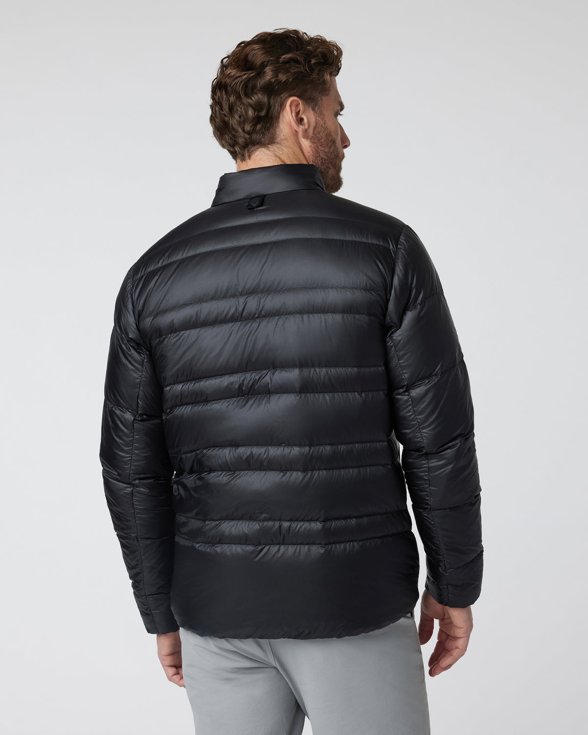 Coordinate Down Jacket Men's Black Insulated Jacket - Image 2