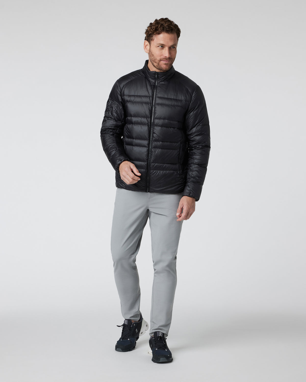 Coordinate Down Jacket Men's Black Insulated Jacket - Image 5