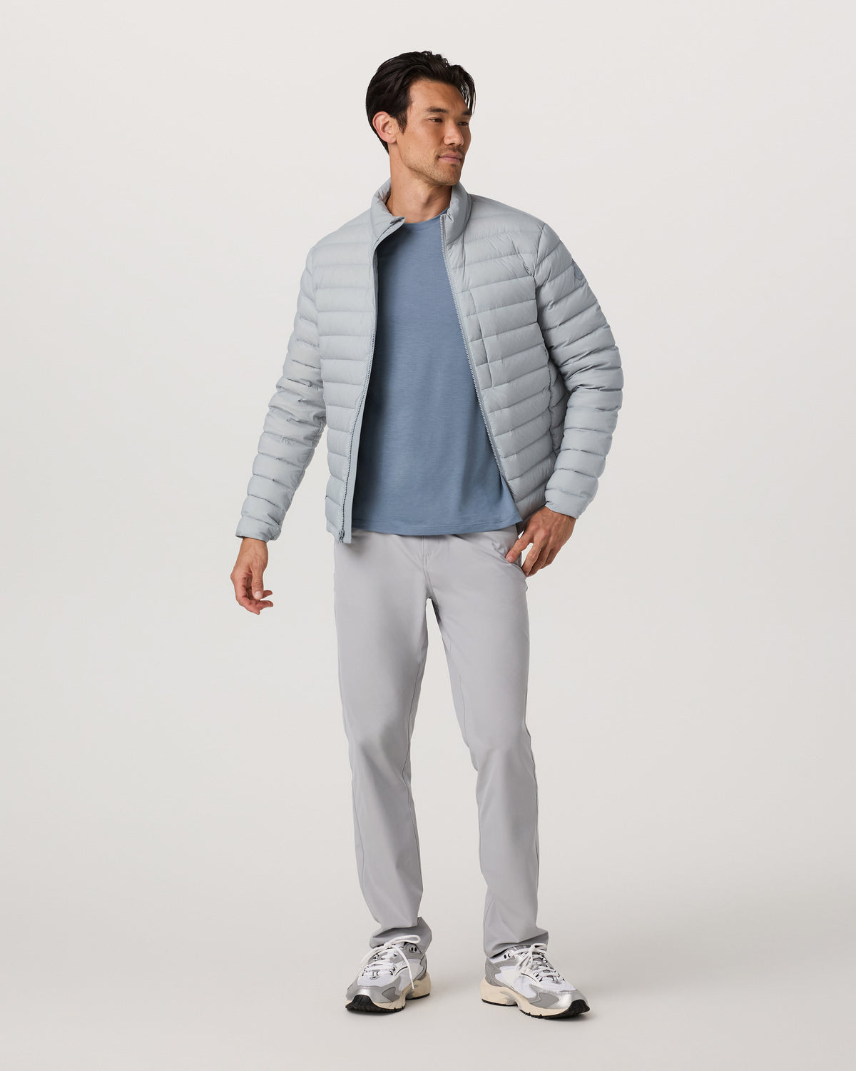 Steadfast Insulated Full Zip Jacket Men's Sea Fog Jacket - Image 4