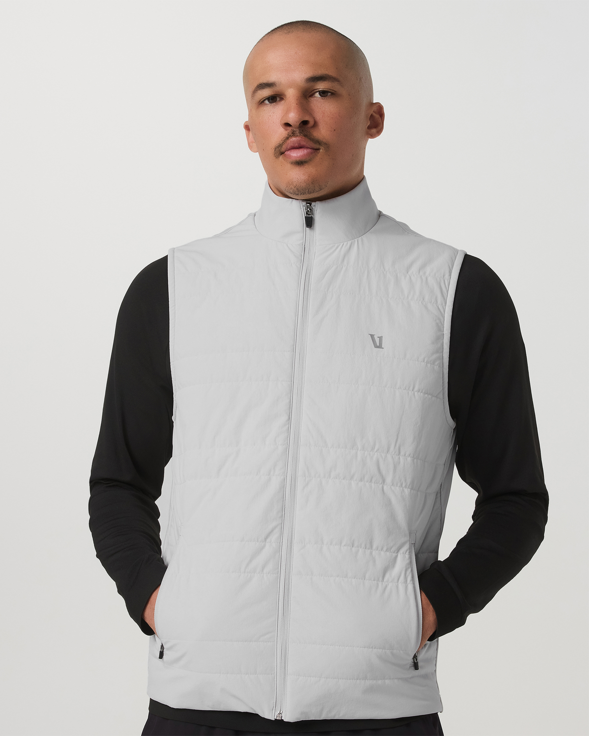 Sunday Insulated Hybrid Vest Frost Grey Training Vest