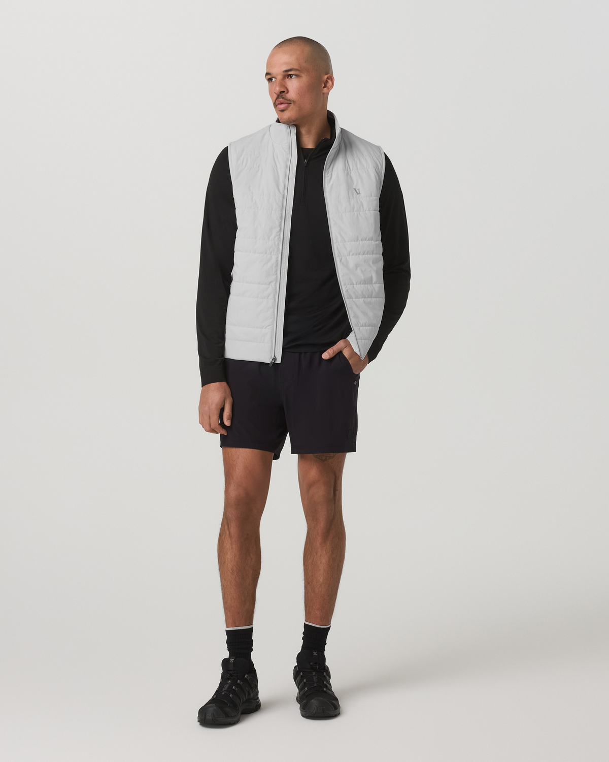 Sunday Insulated Hybrid Vest Frost Grey Training Vest - Image 4
