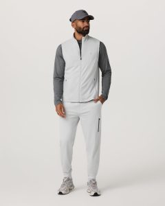 Sunday Element Vest Men's Frost Grey Full Zip Vest