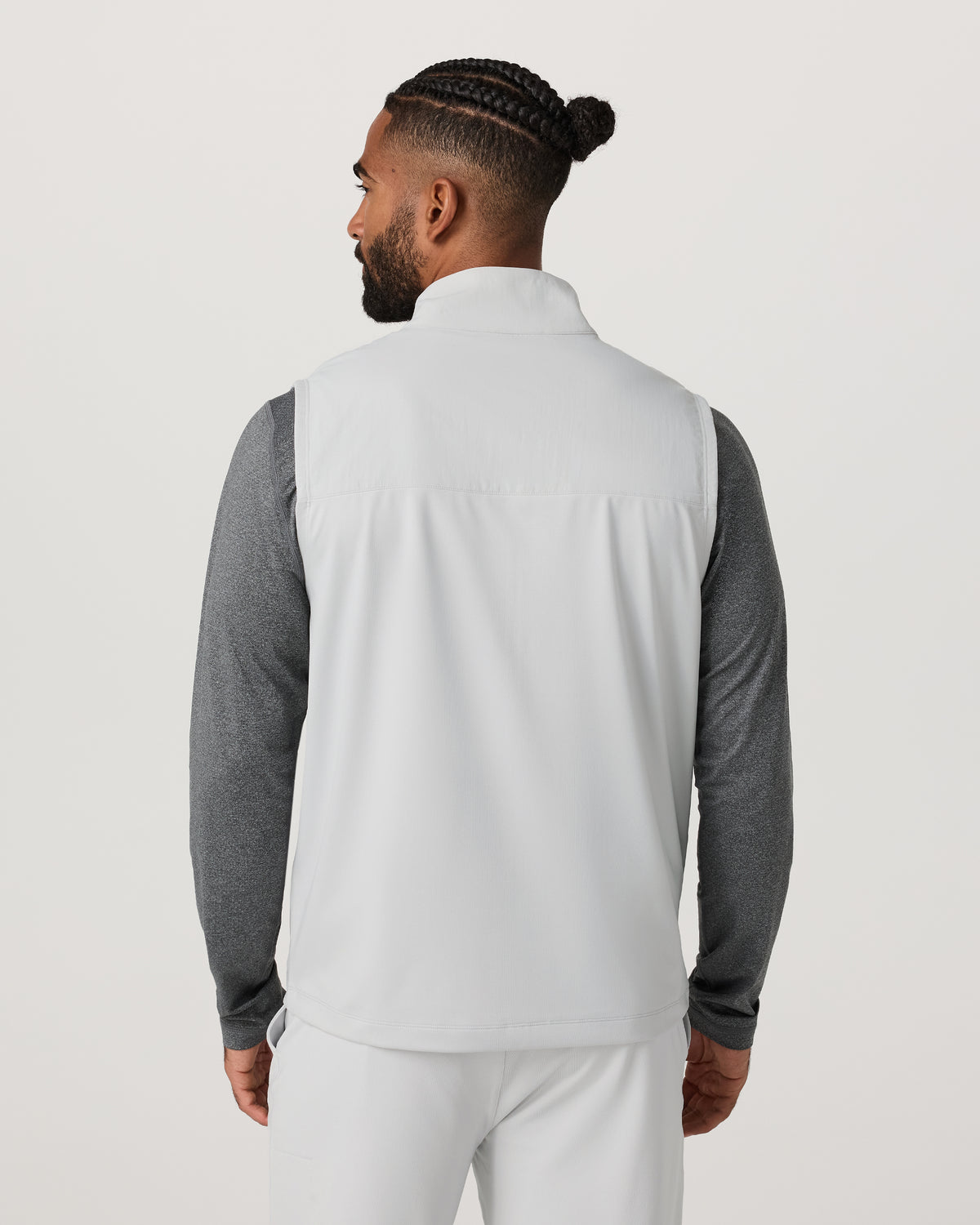 Sunday Element Vest Men's Frost Grey Full Zip Vest - Image 3