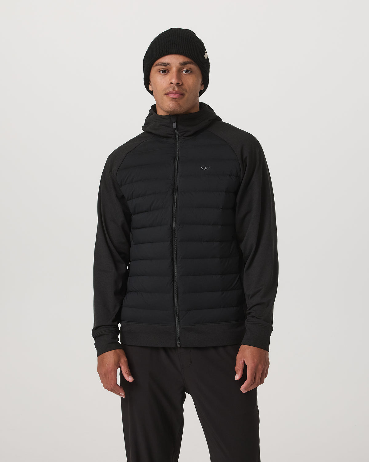 Steadfast Insulated Hybrid Men's Black Down Jacket