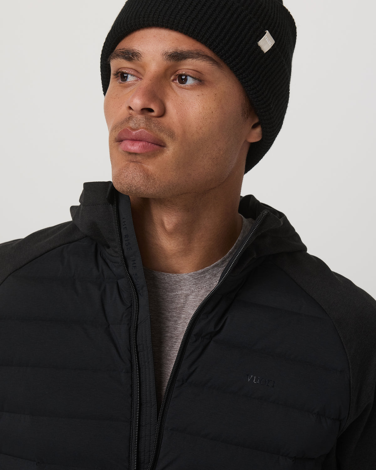 Steadfast Insulated Hybrid Men's Black Down Jacket - Image 2