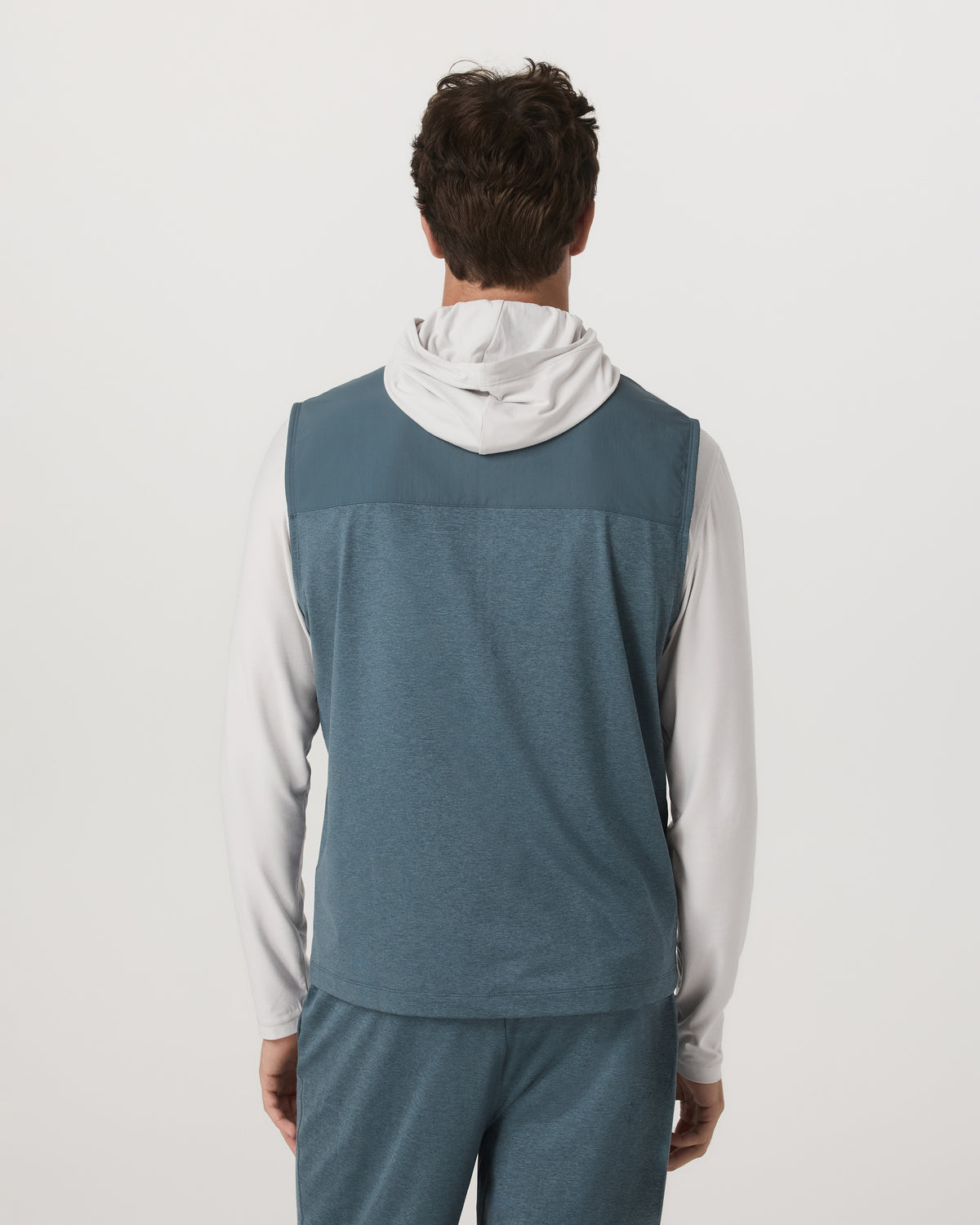 Sunday Element Vest Blue Sea Heather Full-Zip Vest - Image 3