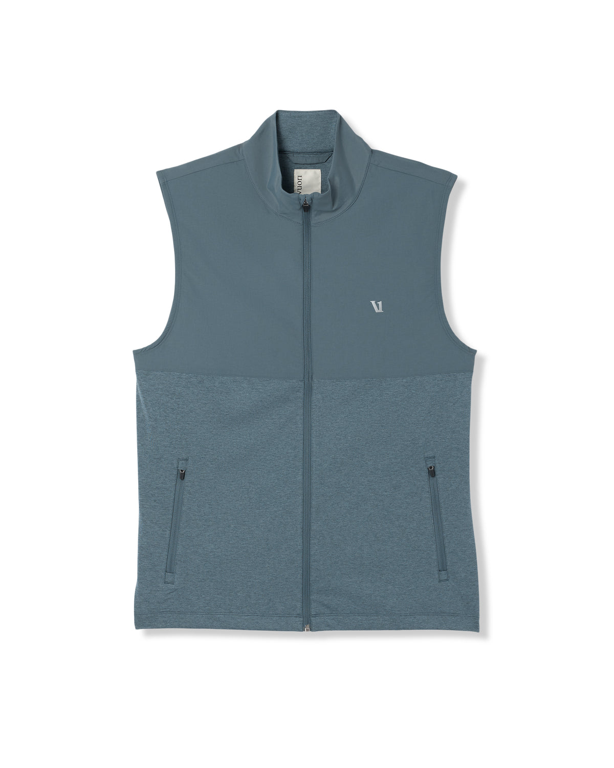 Sunday Element Vest Blue Sea Heather Full-Zip Vest - Image 6